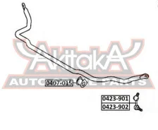 ������ ��������� ������������� D29 Mitsubishi Mitsubishi Pajero III Montero V65W/V75W 2000-2006 ASVA 0407-015 0407015 ����