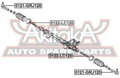 ���������� ������� Toyota Toyota LAND Cruiser Prado 120 GRJ12#/KDJ12#/RZJ12#/TRJ12#/VZ�J12# 2002-2009 ASVA 0121-GRJ120 0121GRJ120 ����