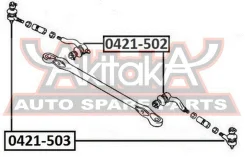 ���������� ������� Mitsubishi Mitsubishi Pajero I L041G-L149G 1989-1990 ASVA 0421-502 0421502 ����