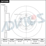��������� ���� Mitsubishi Pajero �����. ����. D 332�� 07- Advics D6F509B D6F509B ����
