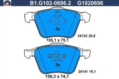 ������� ���. Volvo XC90 02= Galfer ���. B1-G102-0696-2 B1G10206962 ����
