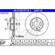 ����. ���� ���. ����. [288x25] 5 ���. OPEL Vectra B 1,6-2,5/2,0Di 10/95-03, Calibra A 2,0/2,0T/2,5 6/90-7/97 24012501191 ����