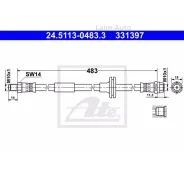 ����� ��������� ������. [483mm] Mercedes C-Class (W202) 93-00/S-Class (W140/C140) 91-99 24511304833 ����