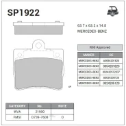 ������� ������ Mercedes C W202 93-00 SP1922 Sangsin Brake SP1922 SP1922 ����