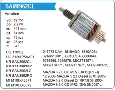 ����� ��������(�����) Mitsubishi 4M40 ��� (������) Others SAM8962KNR ����