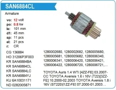 ����� ��������(�����) Toyota 5A ��� Others SAN6884 ����