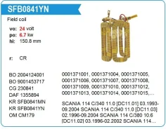 ������ �������� (�������) Scania 114 C/340 11.0 [DC11.01], Caterpillar Excavators, 24V Krauf SFB0841YN ����