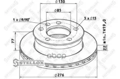���� ��������� ������. 275/130x22/77 5n | ����� | Stellox ���. 8500730SX 8500730SX ����
