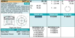 ������ ��������� 43310AG STD (4��/����) 43310AGSTD ����