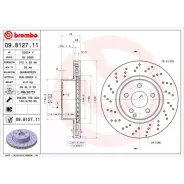 ���� ��������� MB W220 98-05 2.8-3.2 �����. D=312 Brembo 09812711 Brembo 09812711 09812711 ����