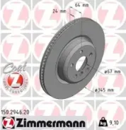 ���� ��������� ! ����. 345x24/64-5x112 BMW F01/F07/F10/F11 2.0-3.0i/D 10 Zimmermann 150.2946.20 150294620 ����