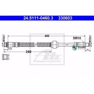 ����� ��������� ������. [460mm] Citroen Berlingo 99-/C2/C3 02-/Xsara 97-05/ZX 96-97, Peugeot 1007 07-/Partner 00- ATE 24511104603 ����