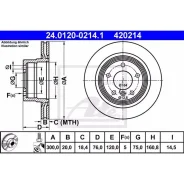 ���� ��������� BMW 1(E87) 07- ����.300x20 ��. 5 ��� ATE 24012002141 24012002141 ����