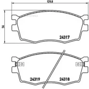 ������� ��������� �������� ������. Hyundai Accent 02/06-12/13 / Hyundai Accent III (MC) Brembo P30026 Brembo P30026 P30026 ����