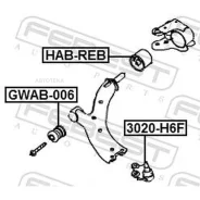 ����������� ������ Haval F7/F7x/H6 19- ���. ����. ���. Febest GWAB006 Febest GWAB006 GWAB006 ����