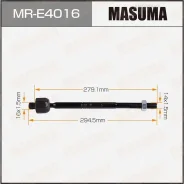 ���� ������� OPEL Zafira-B -15 Masuma MRE4016 Masuma MRE4016 MRE4016 ����