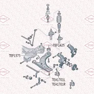 ����������� ��������� ������ �������� VW Golf 87- Tatsumi TEF1575 TEF1575 ����