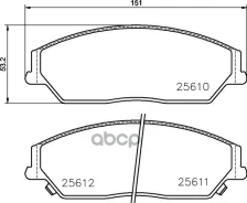 ������� ��������� �������� | ����� | Toyota Camry Saloon (_V3_) 2.4 (ACV30_, ACV36) 11.2001 - 11.2006 Nisshinbo ���. NP1052 NP1052 ����