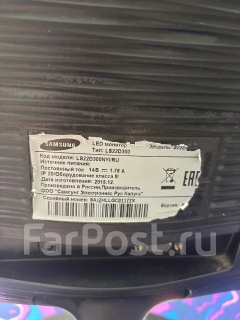Samsung. 22", ���������� �� (LCD, LED, QLED) ����