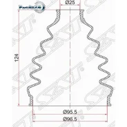 ������� ����� (�����/ �������) Audi A3 12-19 / Q3 11-19 SAT C-1736, �������� C1736 ����