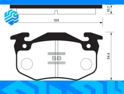 ������� ��������� Sangsin Brake SP1242 ������, �����/������ SP1242 ����