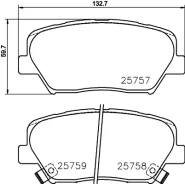 ������� ��������� �������� ����� Hyundai Santa FE III DM 2.2 CRDi 09.2012 - 12.2015 Hyundai Grandeur HG 3.0 07.2011 - Nisshinbo NP6068 NP6068 ����