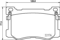������� ��������� �������� ����� Hyundai Genesis DH 3.0 GDI 06.2014 - Hyundai Genesis Coupe 2.0 T 01.2008 - 12.2012 Nisshinbo NP6082 NP6082 ����