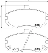 ������� ��������� �������� ����� Hyundai Elantra Saloon XD 1.6 05.2003 - 07.2006 Hyundai Elantra Saloon XD 2.0 06.2000 - 07.2006 Nisshinbo NP6079 NP60...