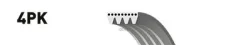 ������ ������������ Renault CLIO 1.1, 1.2 98-, Kangoo 1.2 98- Gates ���. 4PK1540 XF 4PK1540 ����