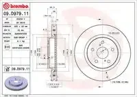 ���� ��������� �������� Toyota Rav4/Camry 17 Brembo 09. D979.11 09D97911 ����