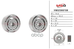 �����, ������ � �������� ������ ��� AUDI A4 07-, A4 Allroad 09-, A4 Avant 08- VW025Rotor MSG ���. VW025Rotor VW025ROTOR ����