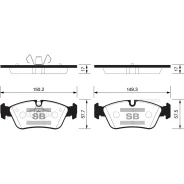 ������� ���������, �������� BMW 1 I (E81-E88) (2004-2014)/ 3 V (E90, E91, E92, E93) (2004-2012) Sangsin Brake SP2160 Sangsin Brake SP2160 SP2160 ����