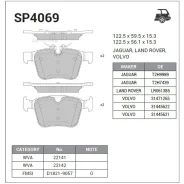 ������� ����. �������� Hi-Q LAND Rover LAND Rover Discovery Sport R Sangsin Brake SP4069 Sangsin Brake SP4069 SP4069 ����