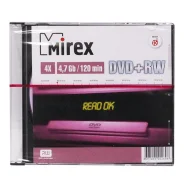 ���� DVD+RW 4.7 Gb [1 ��/4x/Slim] Mirex ����