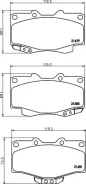 ������� ��������� FR Toyota LAND Cruiser Prado, SURF 96-02 / Fortuner / Hilux 04- �����, ������ �������� PF1387 ����