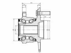 ��������� ���� Honda CR-V 06-18 / Crosstour 13-16 (ABS/ ������=�����/ �����) HUB146-T, �����/������ ������ HUB146T ����