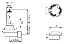 �����! (H8) 35W 12V PGJ19-1 ���������� ��������/ Bosch 1987302081 1987302081 ����