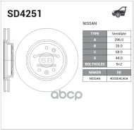 ���� ��������� �������� (NS) Sangsin brake ���. SD4251 SD4251 ����