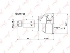 ���� �������� �������� ��� Suxuki SX4 1.5-1.6 06, FIAT Sedici 1.6-1.9D 06 CO-3680 LYNX CO-3680 CO-3680 CO3680 ����