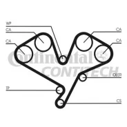 ������ ��� Mitsubishi 3.5GDI V6 6G74 Z=265*32 93 Contitech CT1113 CT1113 ����