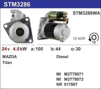 ������� Mazda SL, HA 24V Titan ����������� 12T M2T78071 (STM3286WA) MH STM9286WA STM9286WA ����