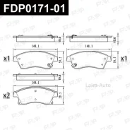 ��������� ������� �������� ����� Ceramic Vauxhall Astra GTC 1.4L 2011.10-2018.10 FDP017101 ����