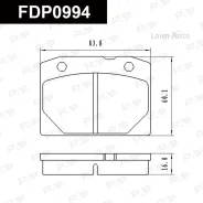 ��������� ������� �������� ����� Ceramic LADA 1200 1.2L 1970.01-1986.06 FDP0994 ����
