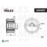 ����� ���������� ���� Hyundai Accent, Solaris 17 (Russia Plant-EUR) Miles AG04001 AG04001 ����