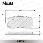 ������� ��������� ������ (��� �������) (����� Low-Metallic) Nissan Almera 95-/Maxima 95-/Primera 90-98/Sunny 87-95 (TRW GDB1172) E410192 Miles E410192...