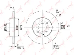 ���� ��������� ������������� (262x21) | ����� | LYNXauto BN1034 BN1034 ����