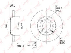 ���� ��������� ������������� (240x21) | ����� | LYNXauto BN1035 BN1035 ����