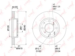 ���� ��������� ������������� (240x21) | ����� | LYNXauto BN1038 BN1038 ����