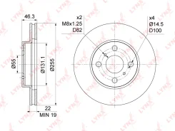 ���� ��������� ������������� (255x22) | ����� | LYNXauto BN1177 BN1177 ����