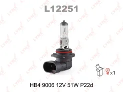 ����� HB4 9006 12V 51W P22D LYNXauto L12251 L12251 ����